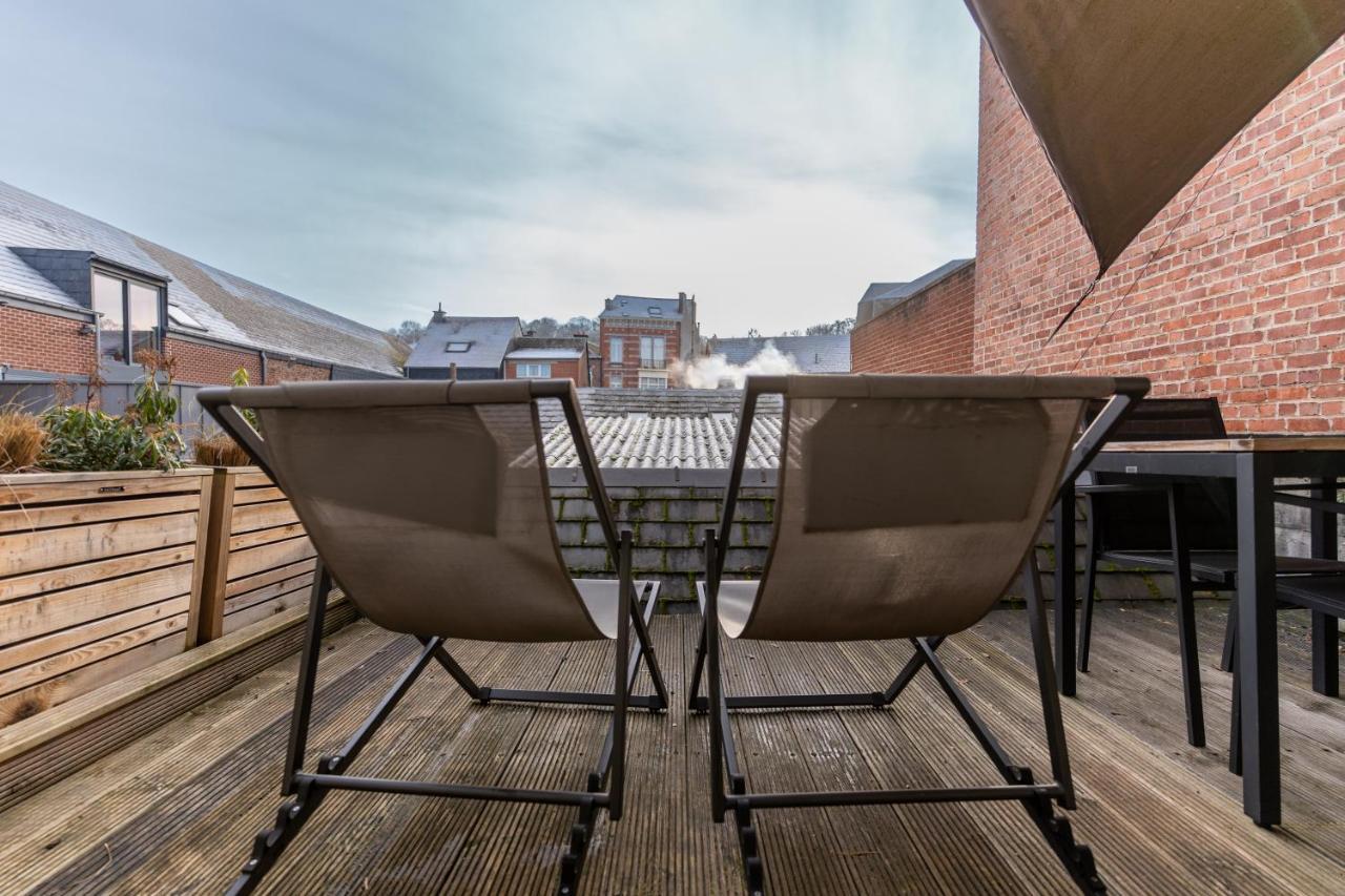 Ardenne Bnb Gite Urbain Avec Terrasse Marche-en-Famenne Exterior foto